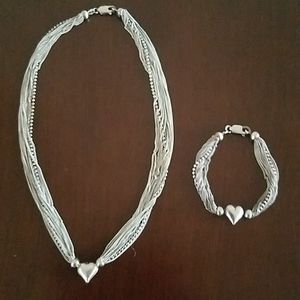Sterling Silver necklace & bracelet